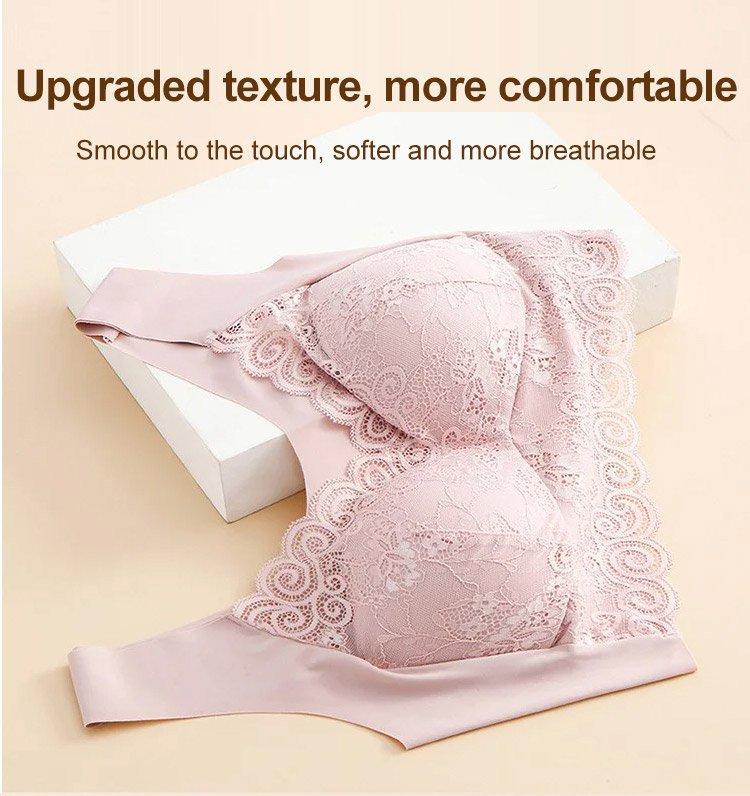 Women's thin vest style no wire lace bra