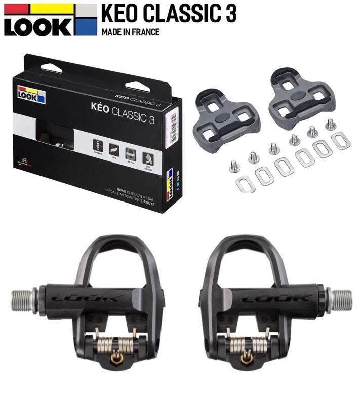 [Bác sĩ Xe Đạp] Pedan Can(Cá) Bàn Đạp Dành Cho Xe Đạp Đường Trường Road Bike LOOK Kéo Classic 3 Kèm Cleat Cá Look Nặng 276g 4.5 Độ Gắn Xe Đạp Sport