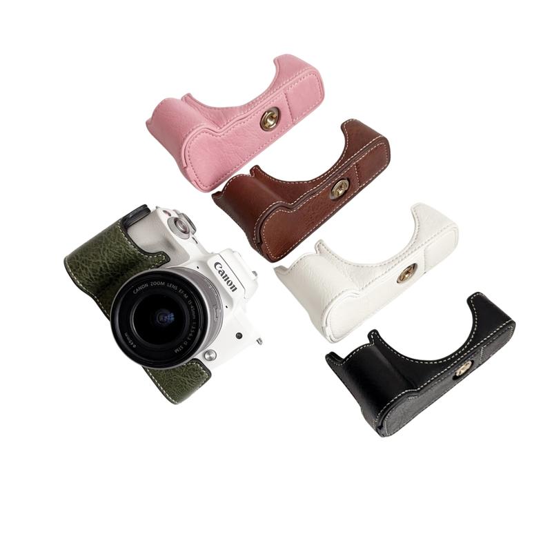 Vỏ Bảo Vệ Máy Ảnh Thích Hợp Cho Máy Ảnh Canon M5 M50 Thế Hệ Thứ Nhất Và Thứ Hai EOS M50II Đế Nửa Bộ Túi Đựng Máy Ảnh