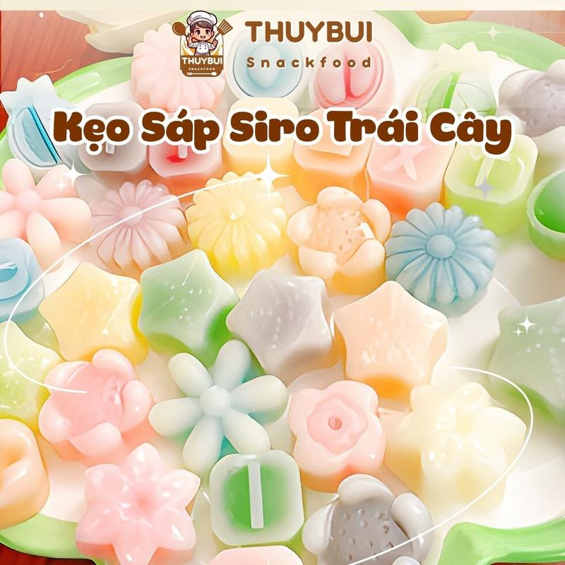  Kẹo Sáp Trái Cây Nhiều Vị Hình Kẹo Sáp Ong Nhân Siro Chảy 