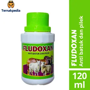 Fludoxan - Solusi  Batuk Pilek Flu Kambing - Untuk Sapi Babi Kambing - Fludoxan 120 ml - Untuk Hewan Ternak