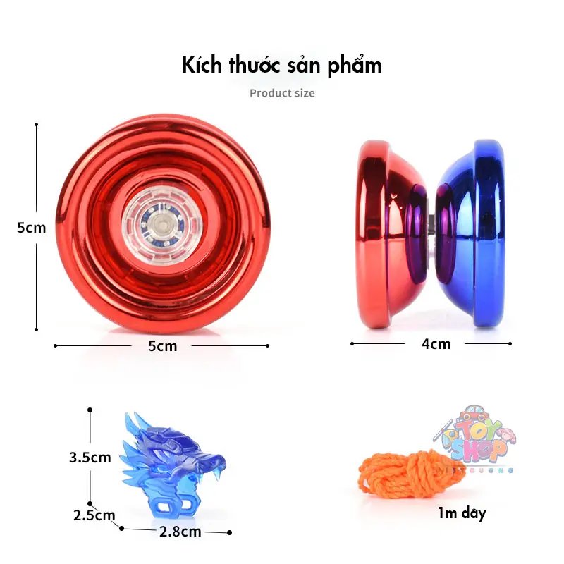 Đồ chơi YoYo đầu rồng hợp kim siêu đẹp 2