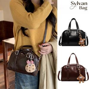 กระเป๋าสะพายไหล่ กระเป๋าสะพายข้าง อเนกประสงค์ แบบพกพา สไตล์เกาหลี แฟชั่น ยอดนิยม สำหรับผู้หญิง shoulder  bag กระเป๋า  สะพาย  สี  นํ้าตาล กระเป๋า  ชามูน