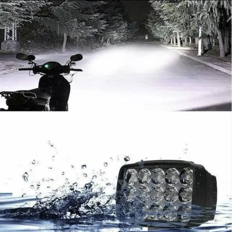 Đèn Pha Led Sử Dụng Chiếu Xa Cho Xe Máy, Xe Ô tô, Xe Cơ Giới 12V-36V 30W Chống Nước 2