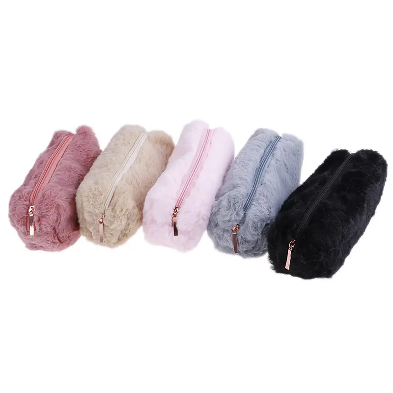 Hộp Đựng Bút Chì Nhồi Bông Mềm Mại Và Bồng Bềnh Dễ Thương Cho Bé Gái, 1X, Thích Hợp Cho Túi Trang Điểm, ví đựng tiền Xu, Túi Đựng Đồ 1