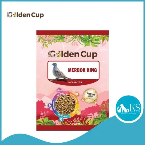 original Golden Cup Merbok King 1kg Bird Food Diet