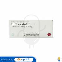 Gambar SIMVASTATIN SAMPHARINDO 20 MG BOX 100 TABLET dari Apotek Given Jaya By GoApotik Kota Bekasi 2 Tokopedia