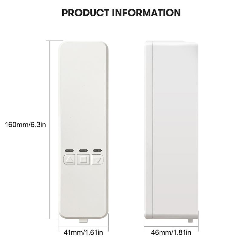 Product Introduction of WiFi Smart Motorized Chain Roller  Shower Curtain Blinds Shade Shutter Drive Electric Curtain Motor RF Remote Automation Kit Tuya Smart Life App Control Via Alexa/Google 35