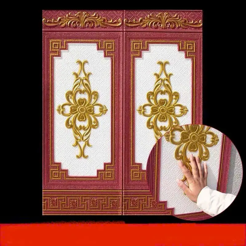 xốp dán chân tường kích thước 90x70 cm, mặt sau có sẵn keo 8