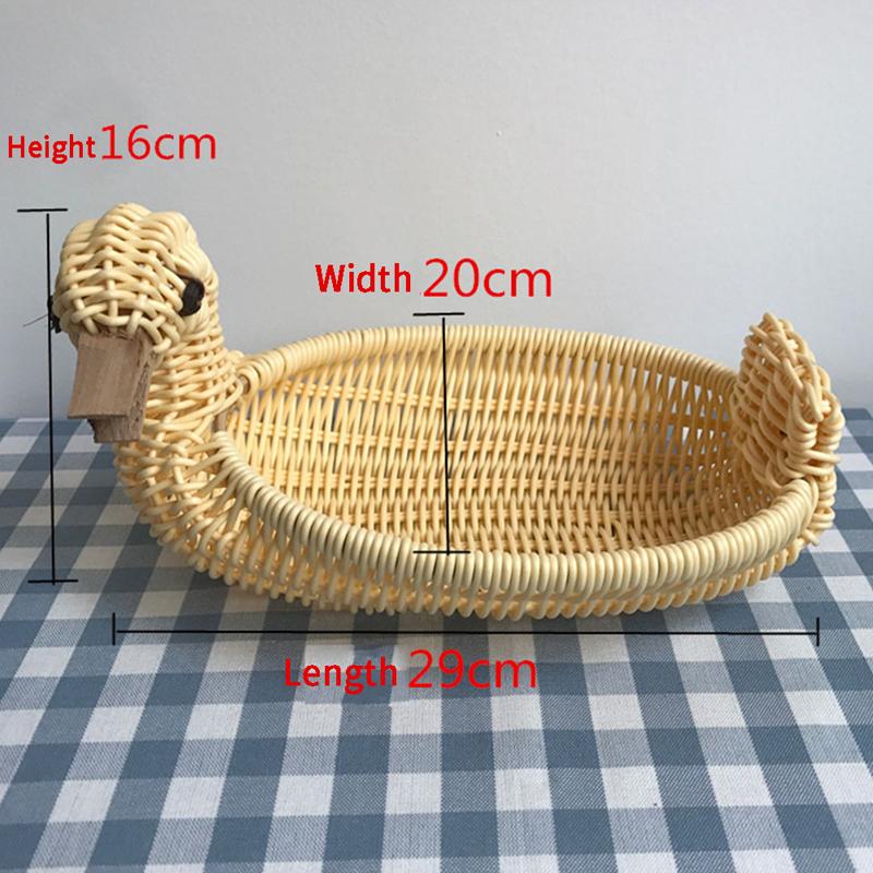 Product Introduction of Giỏ Đựng Trái Cây, Dệt Mây, Hình Dạng Dễ Thương, Bát Trái Cây, Khay, Giỏ Đựng Đồ Ăn Nhẹ Rau Củ 20
