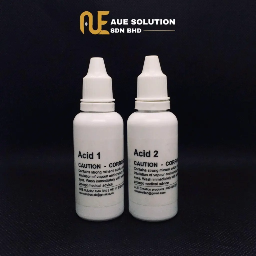 ACID 1& ASID 2 GOLD TESTING 30 ML ALAT UJI EMAS