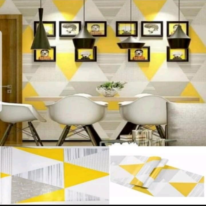 COD PROMO HEMAT BELI 3 DIKIRIM 4 ROL Wallpaper Dinding Kamar Tidur Motif Batu BATA  BATU ALAM BUNGA MAWAR ANGREK Batik Polos Bunga Embos Stiker Dinding Wallstiker Stiker Dinding murah 3d sudah ada perekatnya Kertas Pvc 1