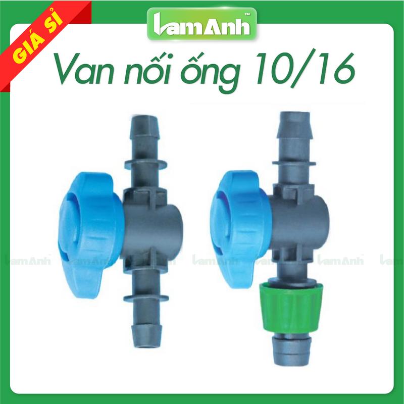 Giá sỉ 100 Van chin nối ống 10 ly khóa nước ống 10 mm van khóa nước nối ống tưới nhỏ giọt tưới béc - Lam Anh