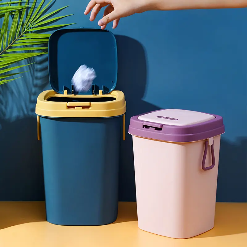 【MADE IN INDONESIA】Dejavu Tempat Sampah Ruang Tamu Tempat Sampah Tertutup Kotak Sampah Kamar Mandi HSB161 6