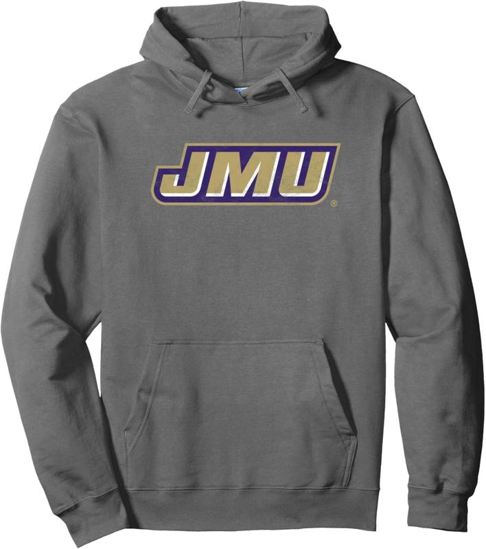 TikTok Shop James Madison University JMU Dukes Distressed Primary Unisex Graphic Pullover Hoodie