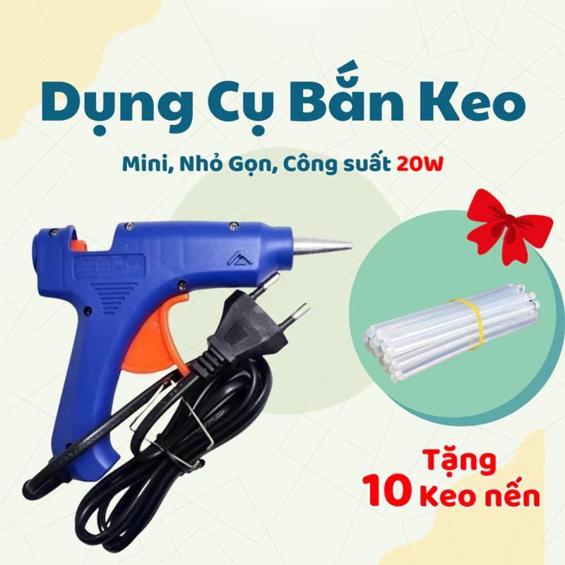 Dụng Cụ Bắn Keo Nến Silicon Máy Keo Nến 20W Mini Làm Đồ Handmade Trang Trí Tiện…