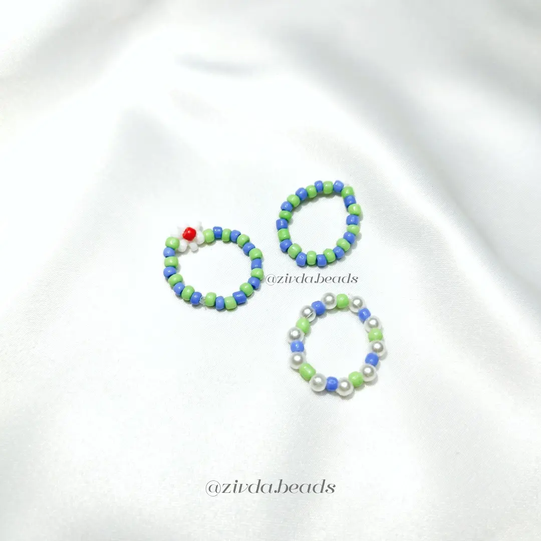 (Min. Order 10Ribu) Petya | Godiva | Rosemary Cincin Manik/Cincin/Beads Ring/Ring FREE STICKER