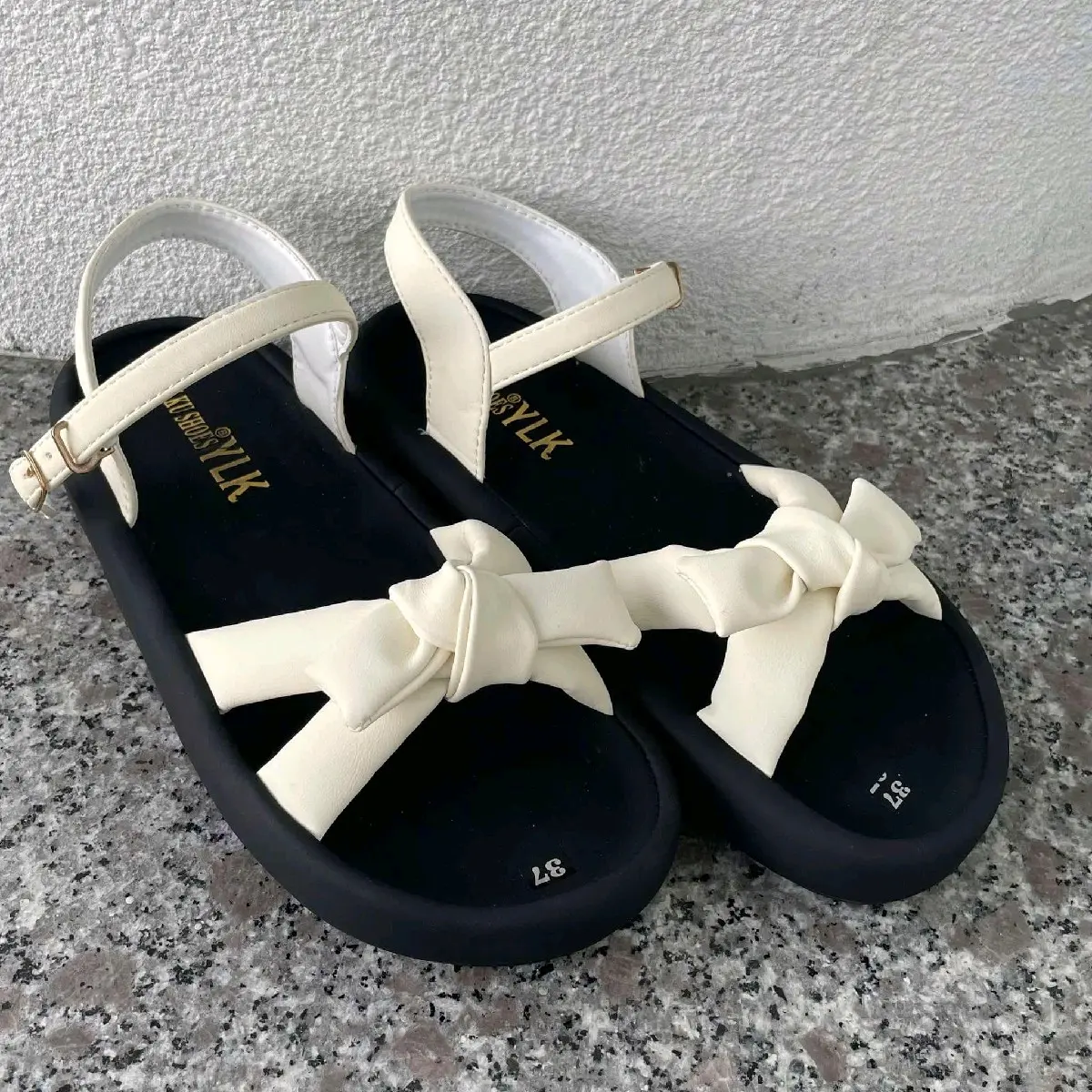 SANDAN Quai chéo Nơ,Quai hậu móc,Quai mềm,chân quai có khâu,đế siêu nhẹ,cao 3cm,tôn dáng,dễ phối đồ,thích hợp đi chơi,đi học,đi làm. #dep #sandal #quaihau #depxangdan #deptong