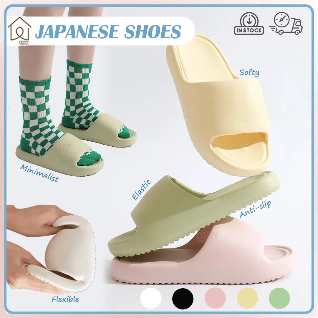 [COZZY]Upgrade Japanese Slipper Women Sandal Men Unisex Indoor Outdoor Shoe Men Women Sandals Internet Celebrity Thick Sole Slippers