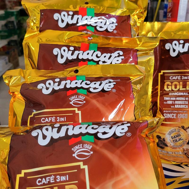    COMBO 2 bịch  CAFE sữa hoà tan VINACAFE 3 TRONG1   bịch 24 gói *20g  .Date mới.. net 