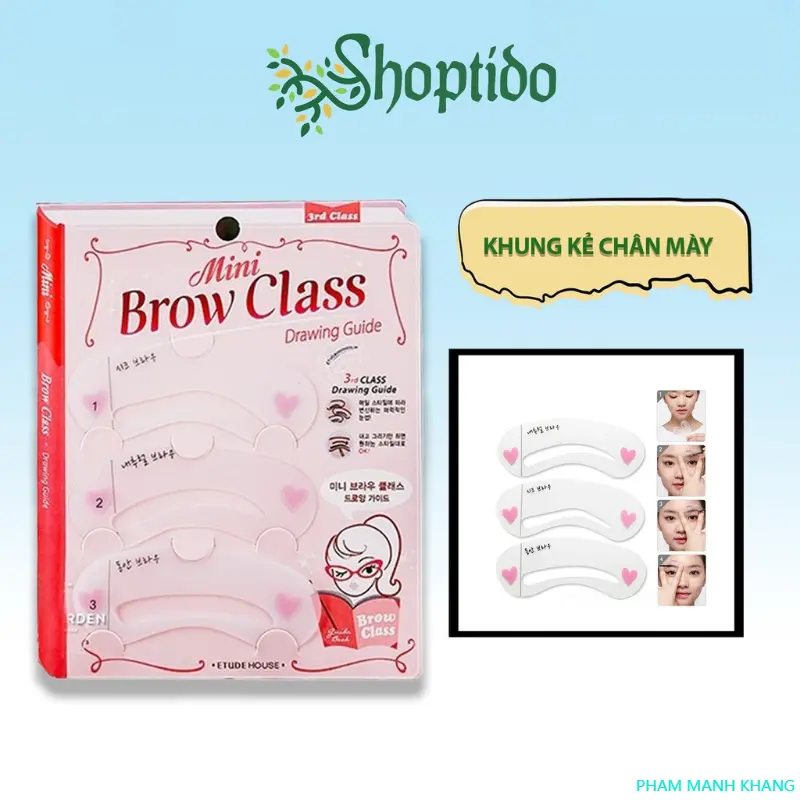 PHAM MANH KHANG Khung kẻ chân mày MALATO bộ 3 Mini Brow Class nhỏ gọn tiện ích NPP SHOPTIDO