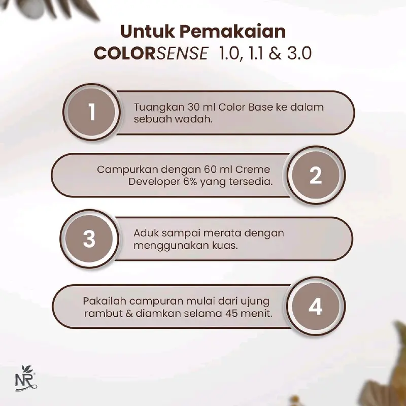 COLOR SENSE Hitam Toning / Black Colorsense Tutup Uban 1