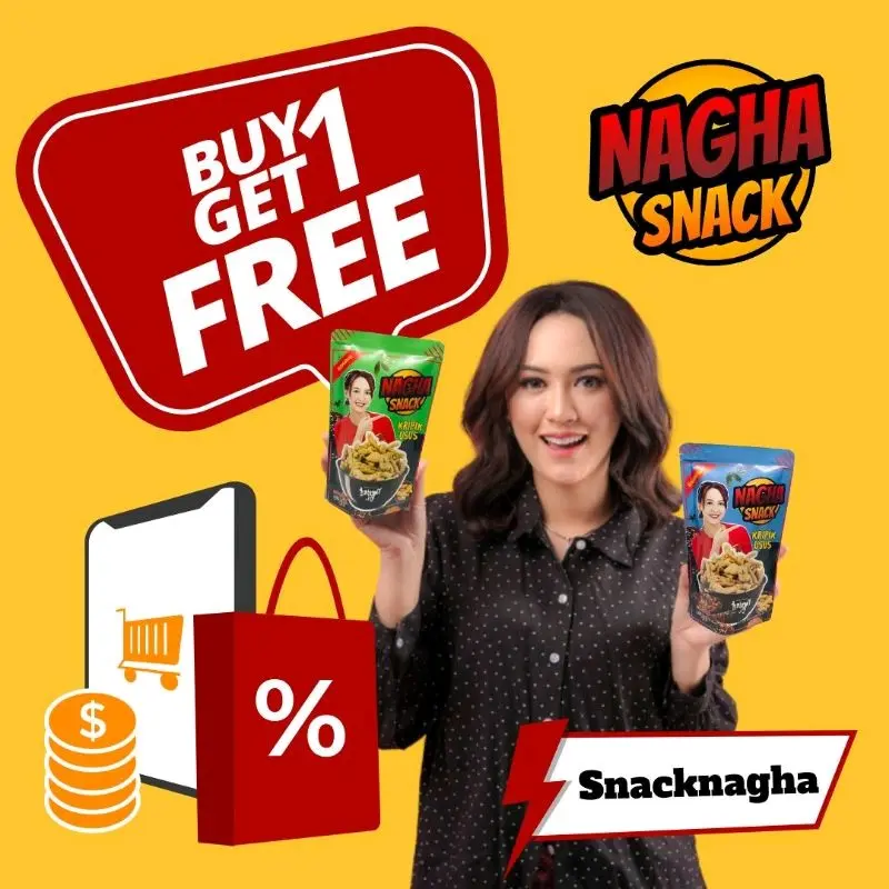 PROMO KRIPSUS BELI 1 GRATIS 1 Snack Food Pedas Keripik Ayam