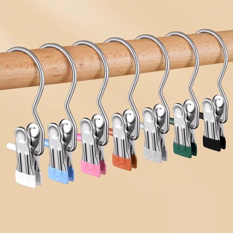 Anti Rust Clothespin Clip Pant Shirt Socks Hat Storage Hanging - TikTok ...