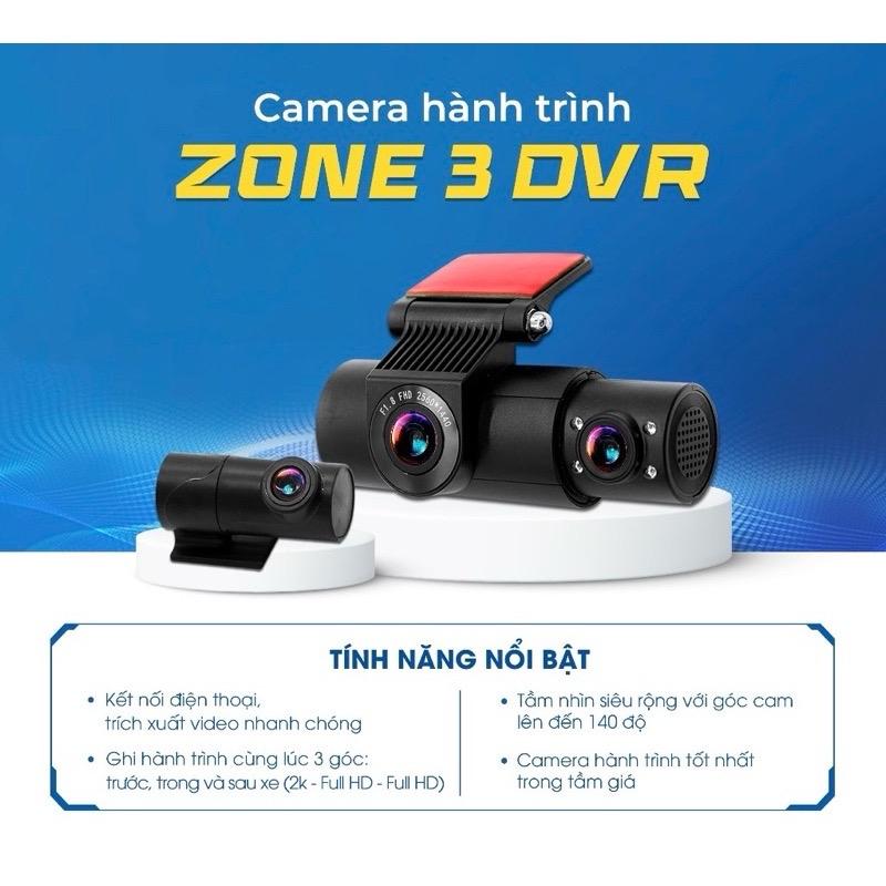 Cam hành trình M8 zone3 mắt DVR quay trước sau và trong xe 2k-1k-1k