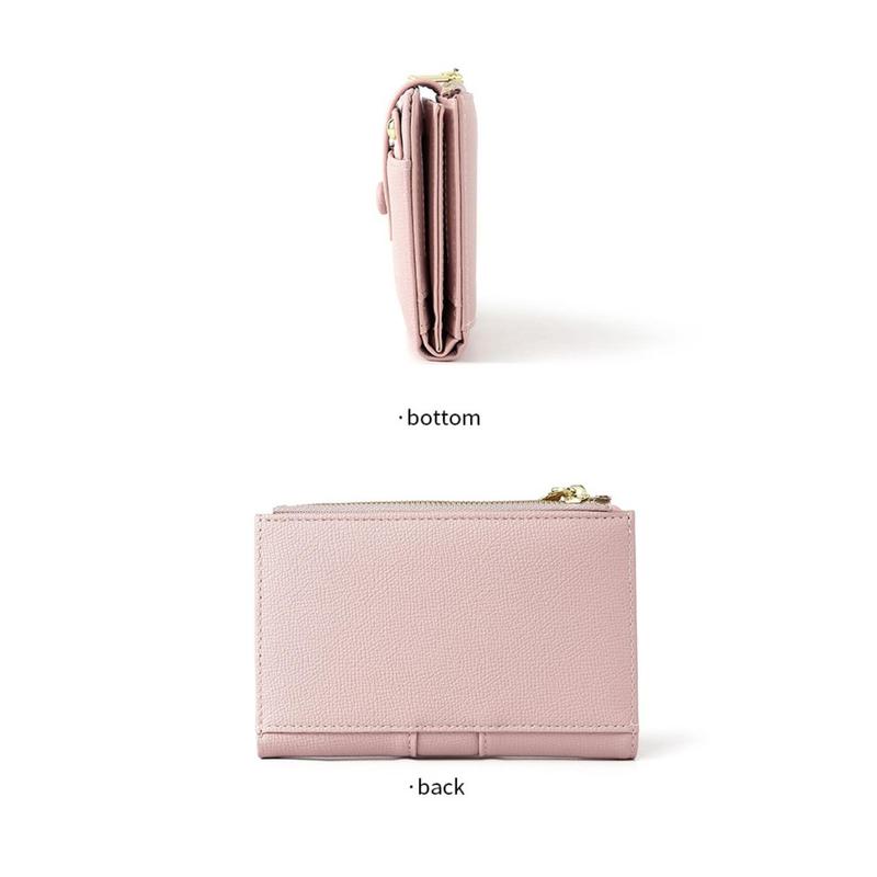 Product Introduction of Fashion Zipper Short Wallet PU Leather Solid Color Card Holder Rivet Coin Purse Women 14