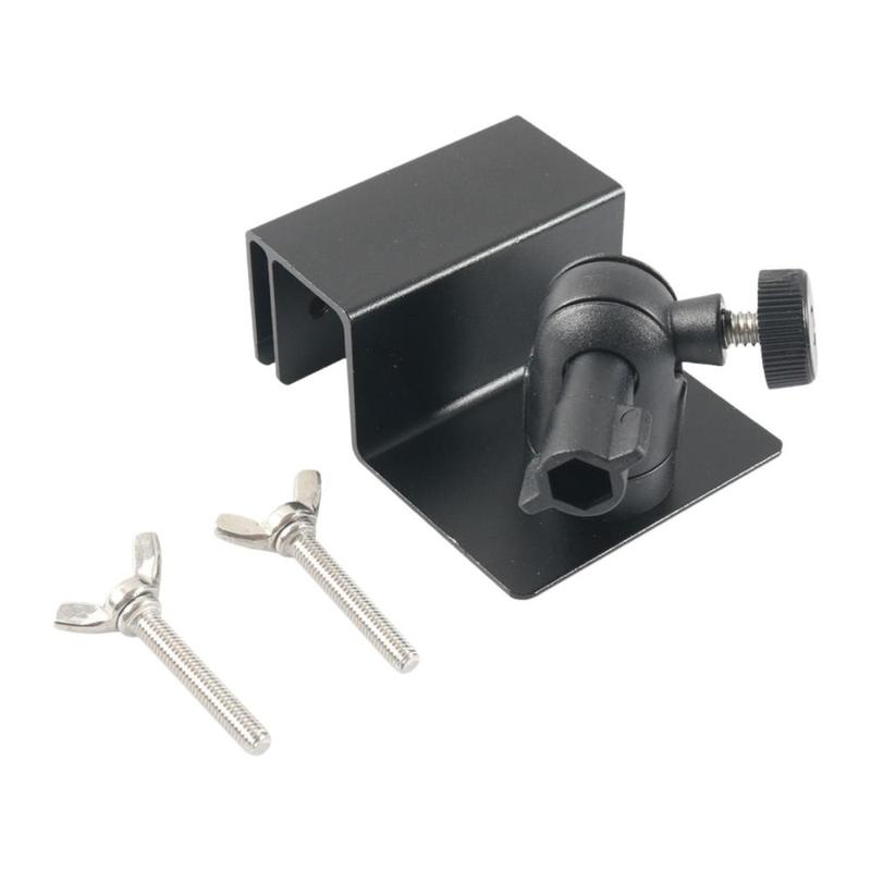 Universal Solar Panel Gutter Mount 1/4” Thread 7.5cmx6x3.1cm Sturdy Simple Assembly Flexible Rotation with 2 Bolts Bracket 8