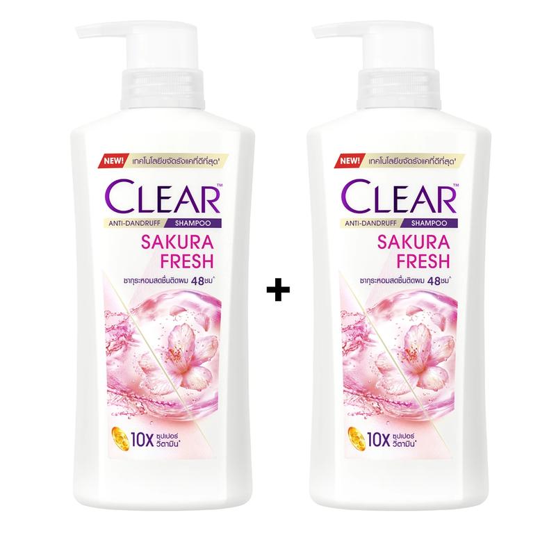 Combo 2 dầu Gội Clear Hoa Anh Đào Thái Lan 400ml/chai