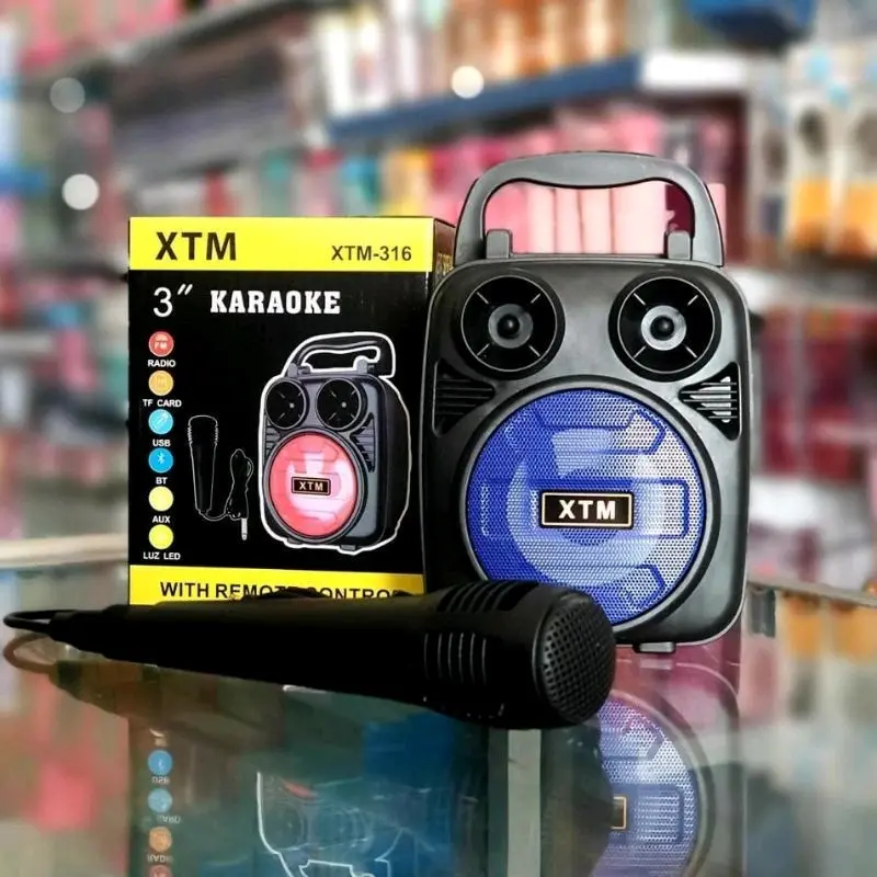 speaker bluetooth + mic karaoke XTM 316 speaker bluetooth karaoke