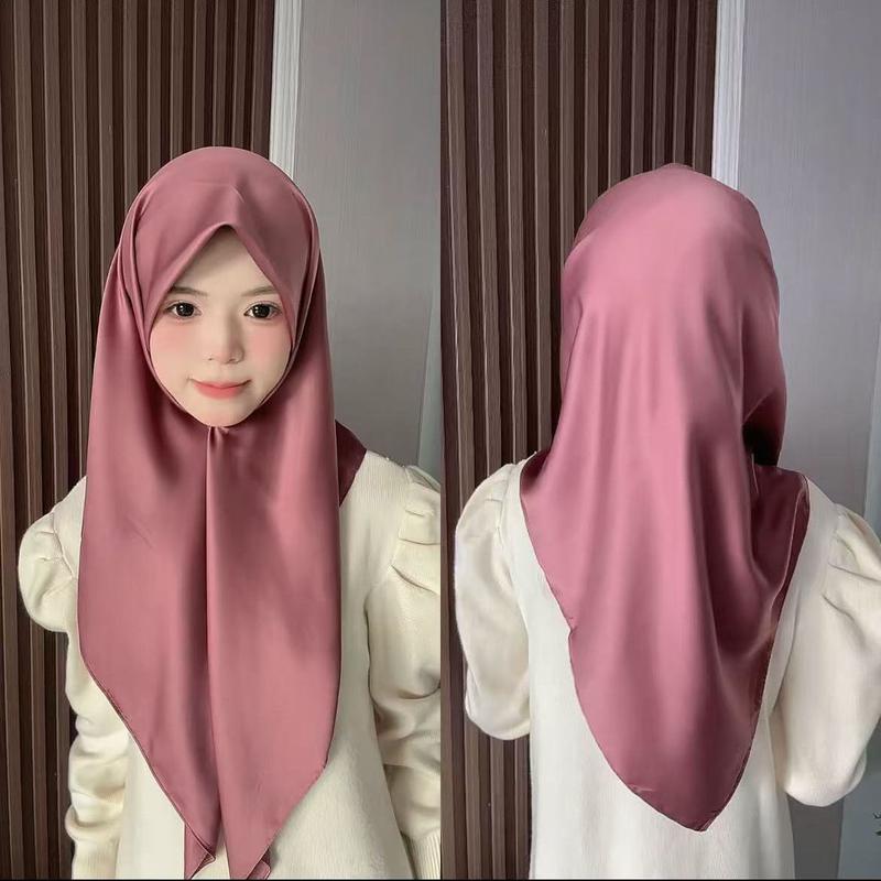 Product Introduction of New Muslim satin square scarf casual scarf fashion scarf solid color full collection tudung  selendang  letak  atas  bahu rida'  untuk  lelaki jersey  shawl chiffon  shawl travis  scott  hat suspenders  skirt chiffon  silk  shawl mantilla  veil sahara  sh 8