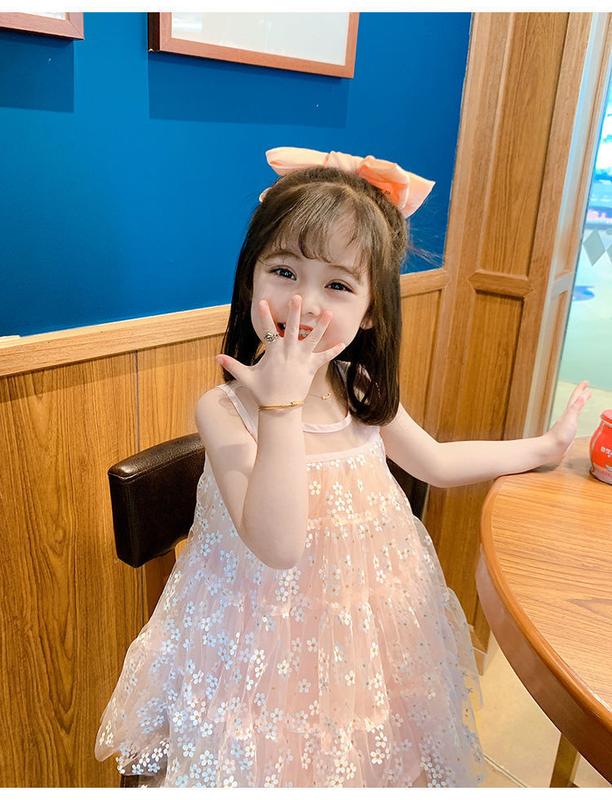 Product Introduction of Girls' Dress Summer Dress 2024 New Korean Style Western Style Children Toddler Summer Baby Princess Dress Vest Dress 10