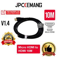 Gambar Kabel Kamera TetherPlus Micro HDMI to HDMI 10M Tether Plus Cable Original - V1.4 HDAMCM dari JPC Kemang Kota Administrasi Jakarta Selatan 2 Tokopedia