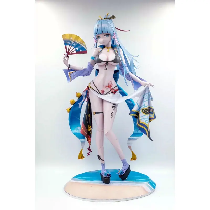 Mô hình giấy anime girl Kamisato Ayaka Bikini/Swimsuit  Anime Game [Genshin Impact]