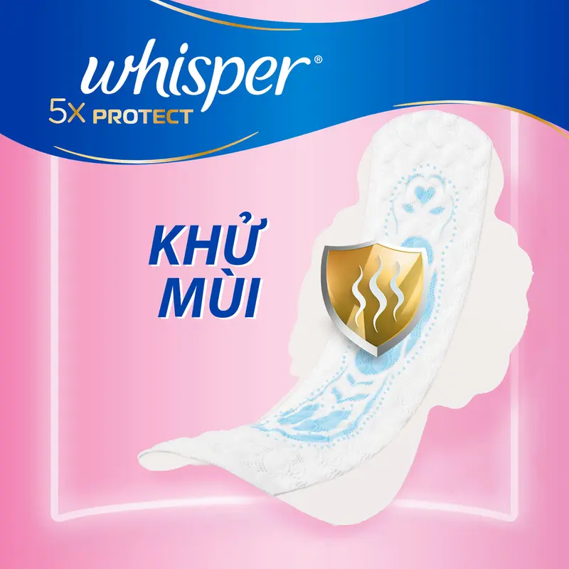 Mua 60 miếng Băng Vệ Sinh Whisper 5X mặt bông mềm mại và chống tràn tuyệt đối 24cm tặng 01 tuýp xả Pantene 3MM 4