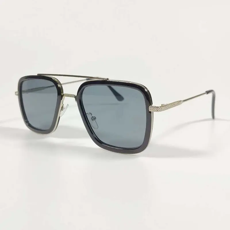 RBVTURAS Kacamata Tony Stark Steampunk HD Sunglasses Metal Frame - 66218 6
