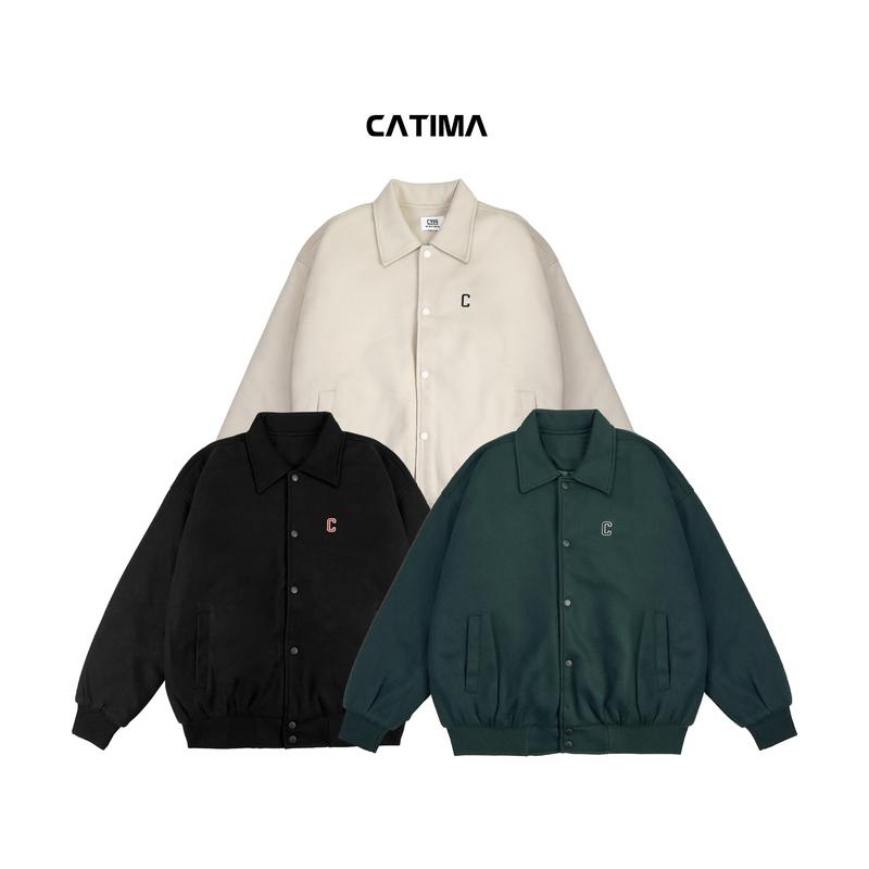    Xả Kho   Áo Khoác VARSITY Basic CATIMA AV33 - Lót Trần Bông Quả Trám 