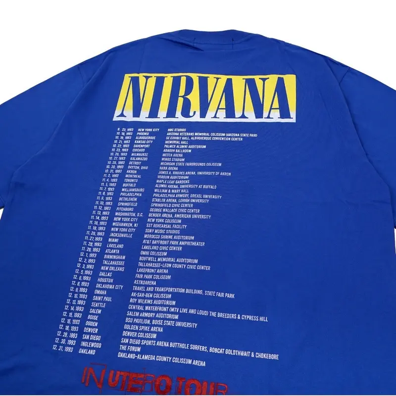 Kaos Oversize Nirvana In utero Biru 2