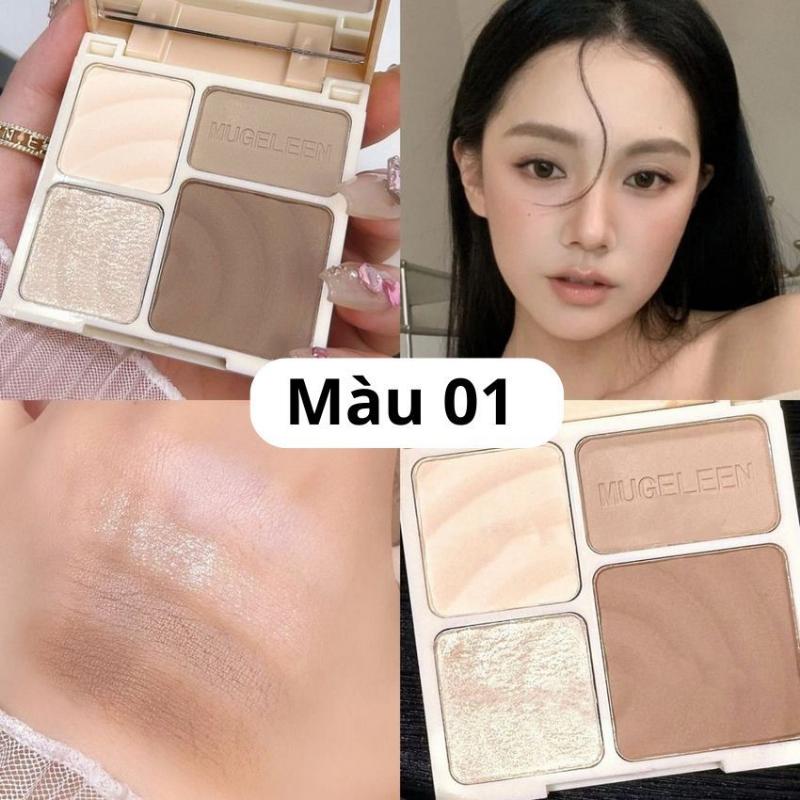 Product Introduction of Bảng Phấn Bắt Sáng Tạo Khối 3D Bảng Phấn Trang Điểm Makeup Highlight Phấn Khối 4 Màu Lâu Trôi Chống Thấm Nước DANA 17