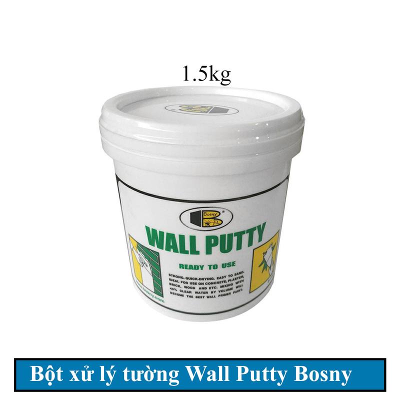 Bột trét vết nứt tường chống thấm 1.5kg wall putty Bosny keochong tham chong tham