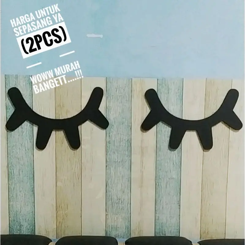 Hiasan Dinding Kamar Tidur Aesthetic Sleep Eye Gantung Ukuran Jumbo 0
