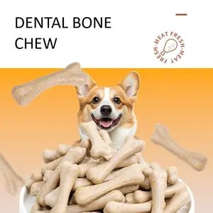 (Harga 1 Pak) Dental Bone Chew Snack Anjing Gigitan Makanan Ringan untuk Hewan Peliharaan Pembersih Gigi Snack Sehat Anabul