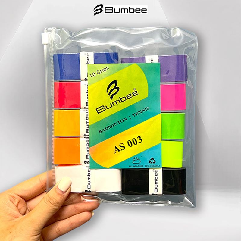 Quấn Vợt Cầu Lông BUMBEE AS 003 Vỉ 10 Chiếc Túi ZIP Tiện Lợi Dành Cho Người Ra Nhiều Mồ Hôi Tay Sport Thể Thao