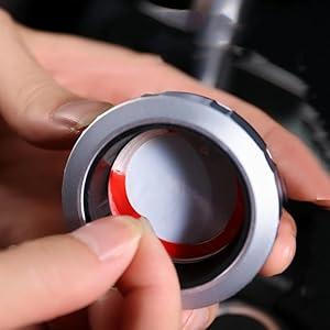 Product Introduction of Car Multimedia Knob Cover, Medium to Large Multimedia Control Button Cover for BMW 1 3 4 5 7 Series X1 X3 X4 X5 X6 F10 F20 F30, ABS Plastic BMW 1 Series Idrive Multimedia Button Cover 5