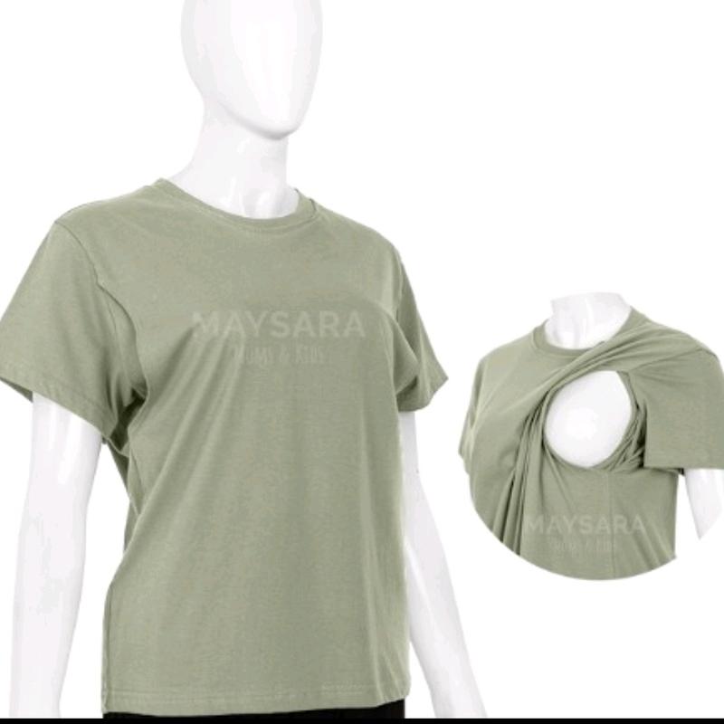 Baju Menyusui Buka Samping Kiri Kanan - Kaos Bahan Adem Nursing Wear Nyaman untuk Busui 6