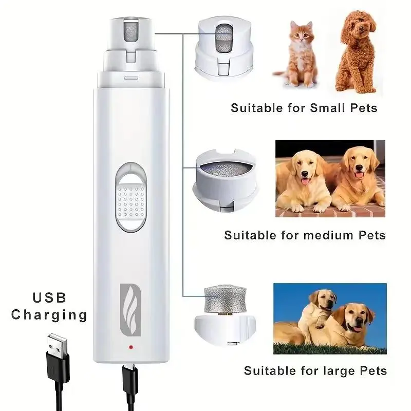 Cordless Dog Nail Clipper, Electric Dog Nail Trimmer, Automatic Pet Grooming Nail Grinder, Pet Supplies, Dog Stuff, Cat Accessories Tools 2