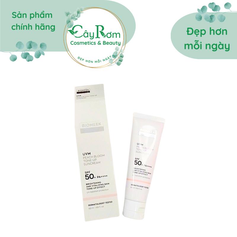   BIOMEEK 50ml  Kem chống nắng vạch hồng kiềm dầu finish nâng tông trắng hồng Biomeek SPF 50+  PA++++ 
